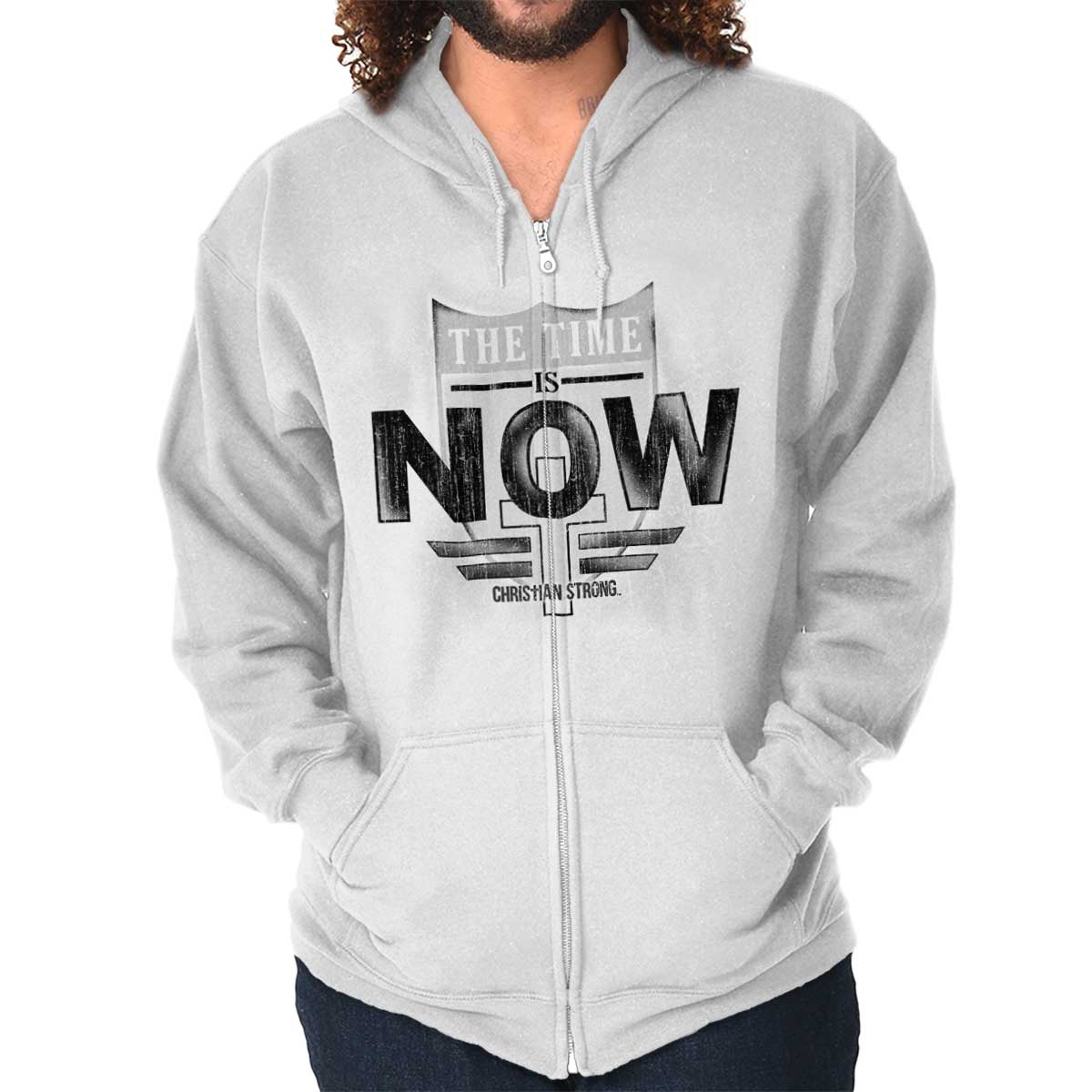 Time Is Now Zip Hoodie