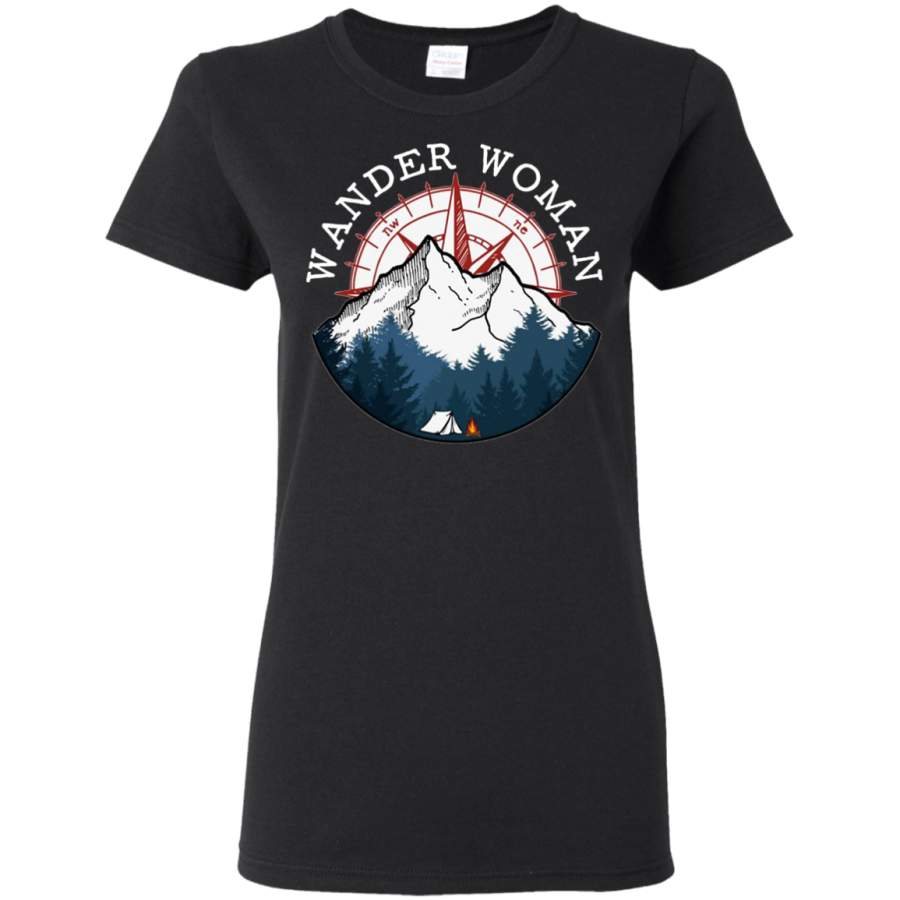 AGR Camping Hiking Wander Woman T-shirt Womens T-Shirt