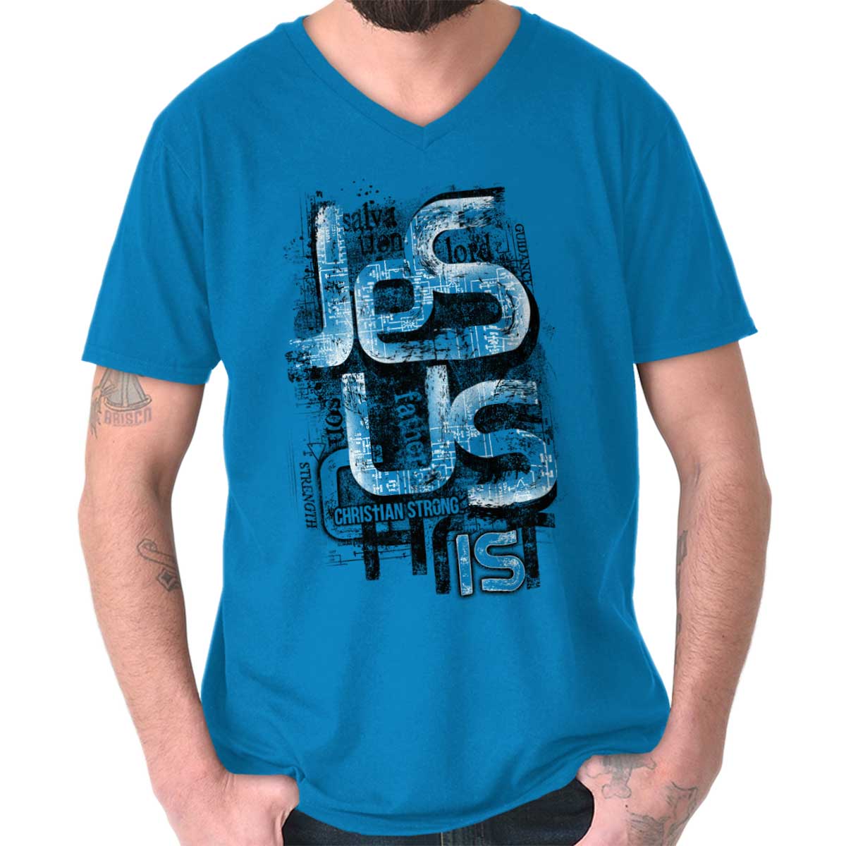 Jesus Christ V-Neck T Shirt