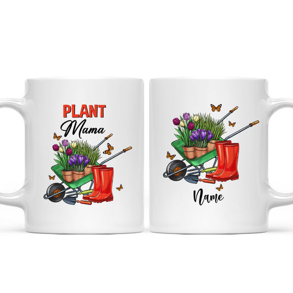 Plant Mama Mug – Personalized Plant Mama Mug, Gift for Gardener, Plant Mug Lover, Mug Lovers Gift for Gardener – Personalized Mug