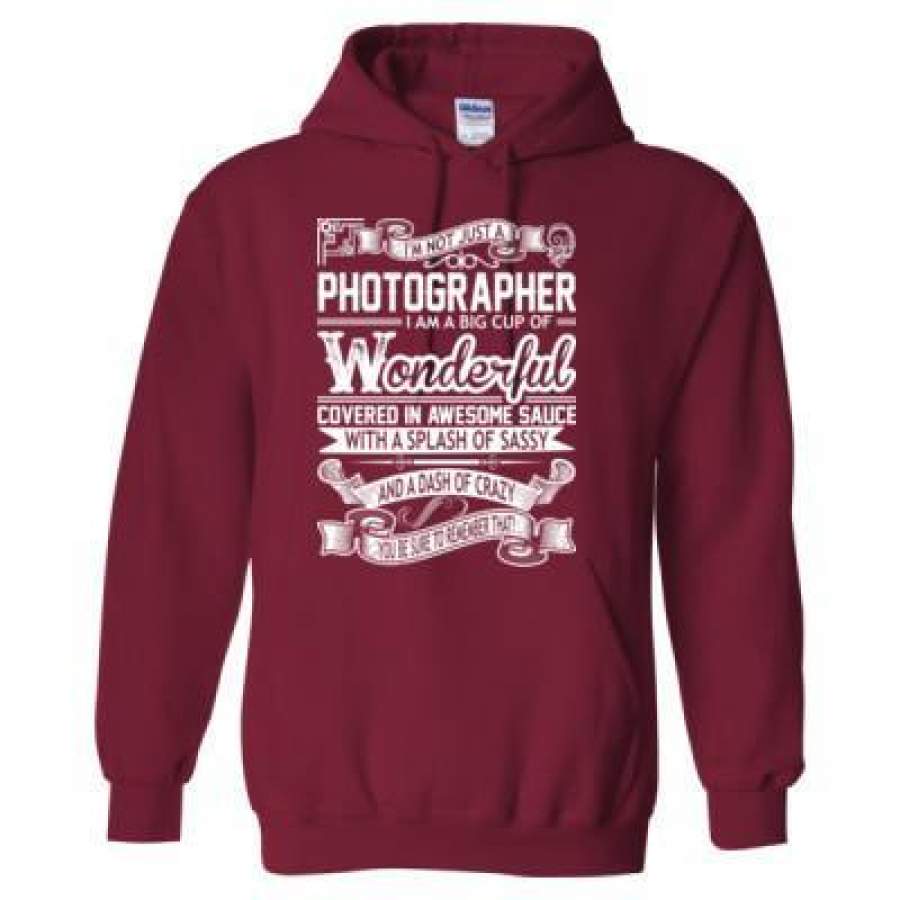 AGR Photographer Big Cup Wonderful Sauce Splash Sassy Crazy – Heavy Blend™ Hooded Sweatshirt