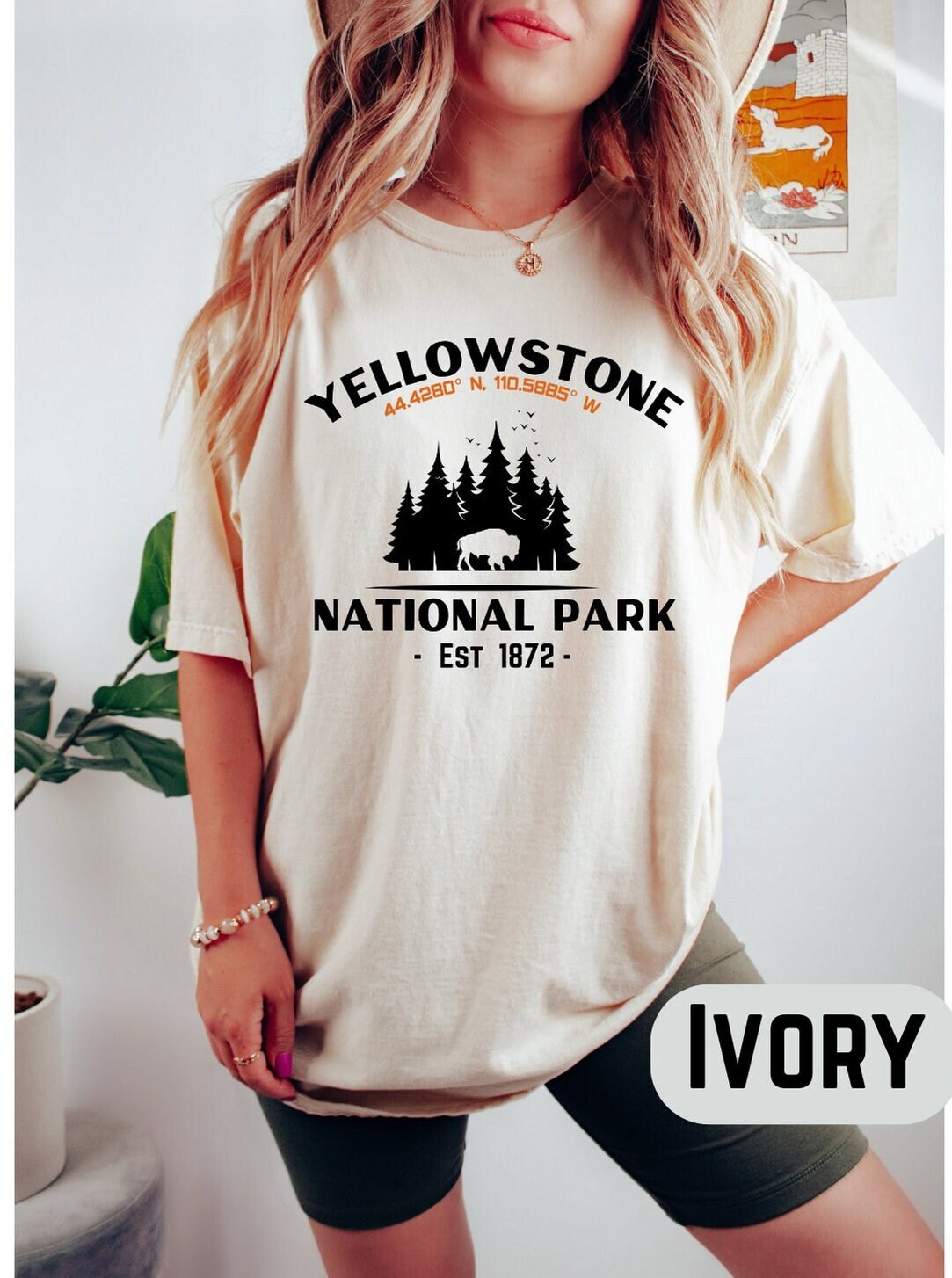 Yellowstone National Park Comfort Colors Shirt | Yellowstone Park Tee | National parks Graphic Tees | Travel Tee Yellowstone T-Shirt |