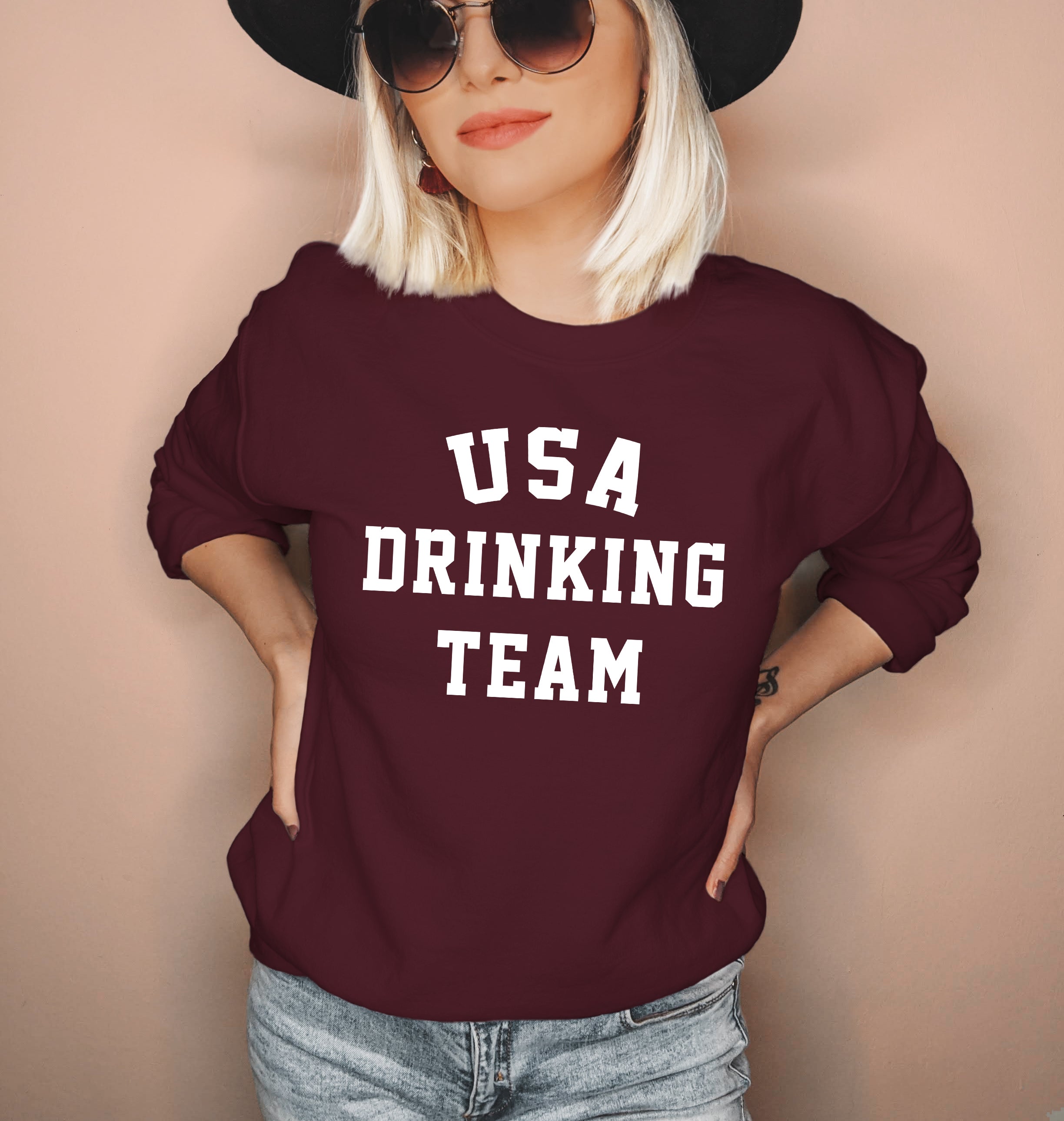 Usa Drinking Team Sweatshirt