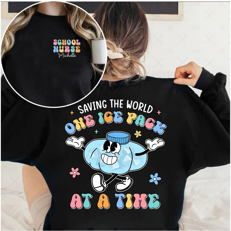 School Nurse Shirt, Saving The World One Ice Pack At Time Shirt, Nurse Appreciation, Nurse Shirt,Future Nurse Shirt, Nurse gift, Nurse Week