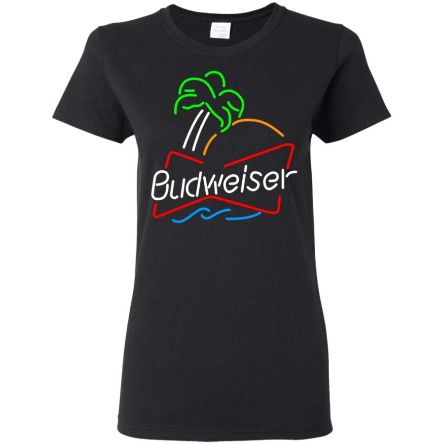 AGR Budweiser Neon Light Womens T-Shirt