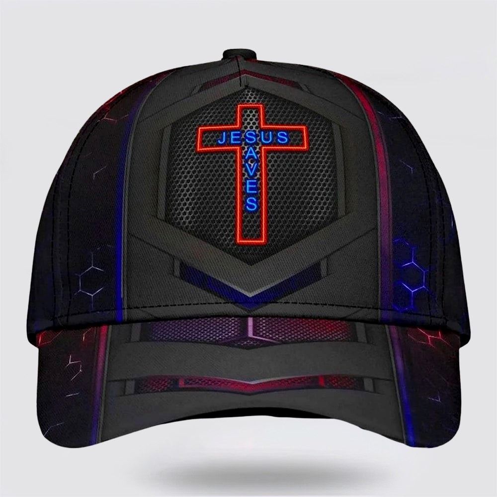 Jesus Save Cross Classic All Over Print Baseball Cap, God Cap, Gift Ideas For Male