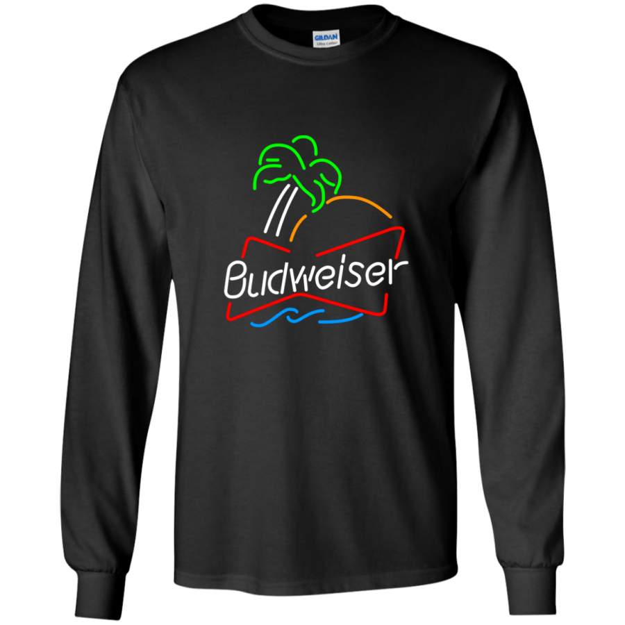 AGR Budweiser Neon Light Long Sleeve T-Shirt