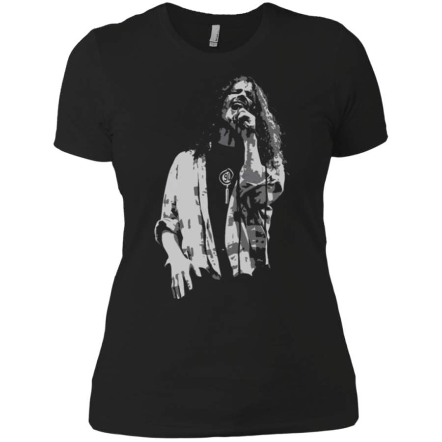 AGR CHRIS CORNELL sound Garden concert black t shirt Ladies’ Boyfriend shirt