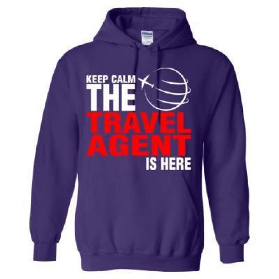 AGR Keep Calm The Travel Agent Is Here – Heavy Blend™ Hooded Sweatshirt