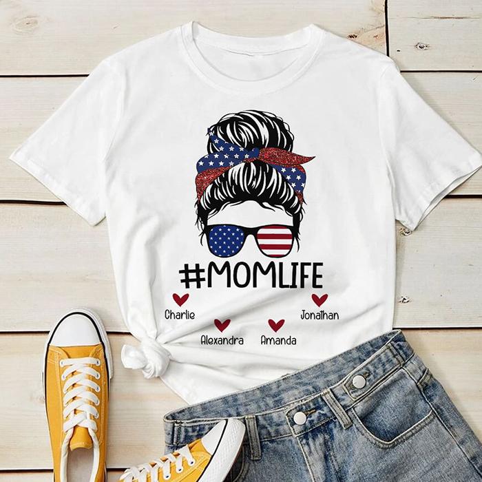 MomLife – Gift For 4th Of July – Personalized Unisex T-Shirt