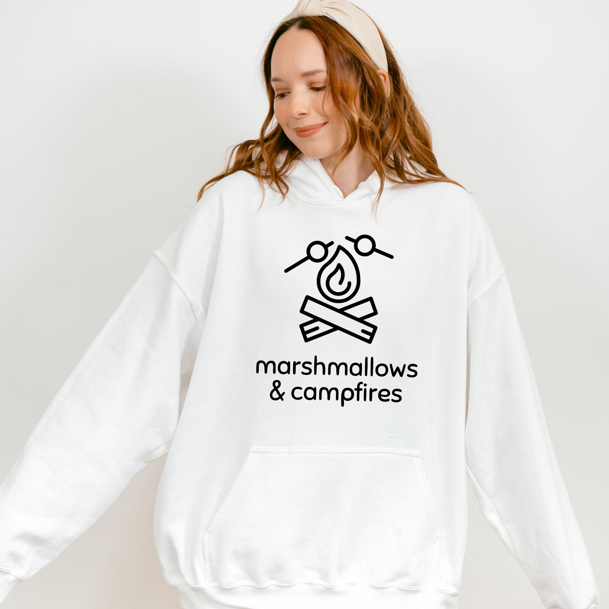 Marshmallows & Campfires Sweatshirt, Vintage Sweatshirt, Retro Sunshine Sweatshirt, Sun Rays Hoodie, Beachy Vibes Hoodie, Retro Summer Time