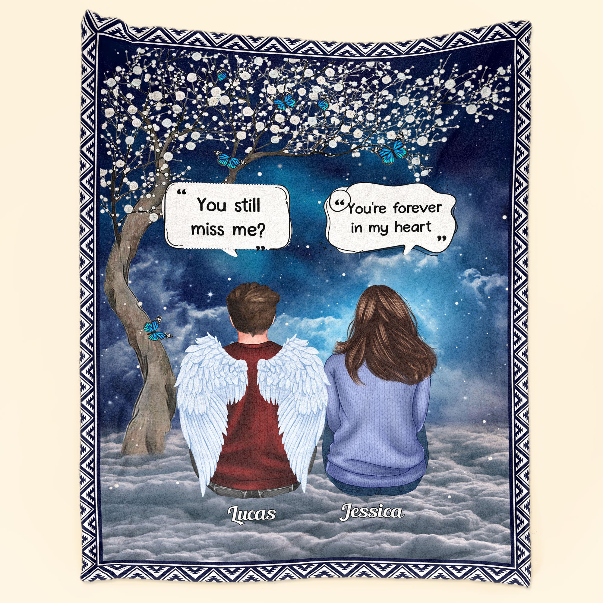 Message From Heaven – Personalized Blanket