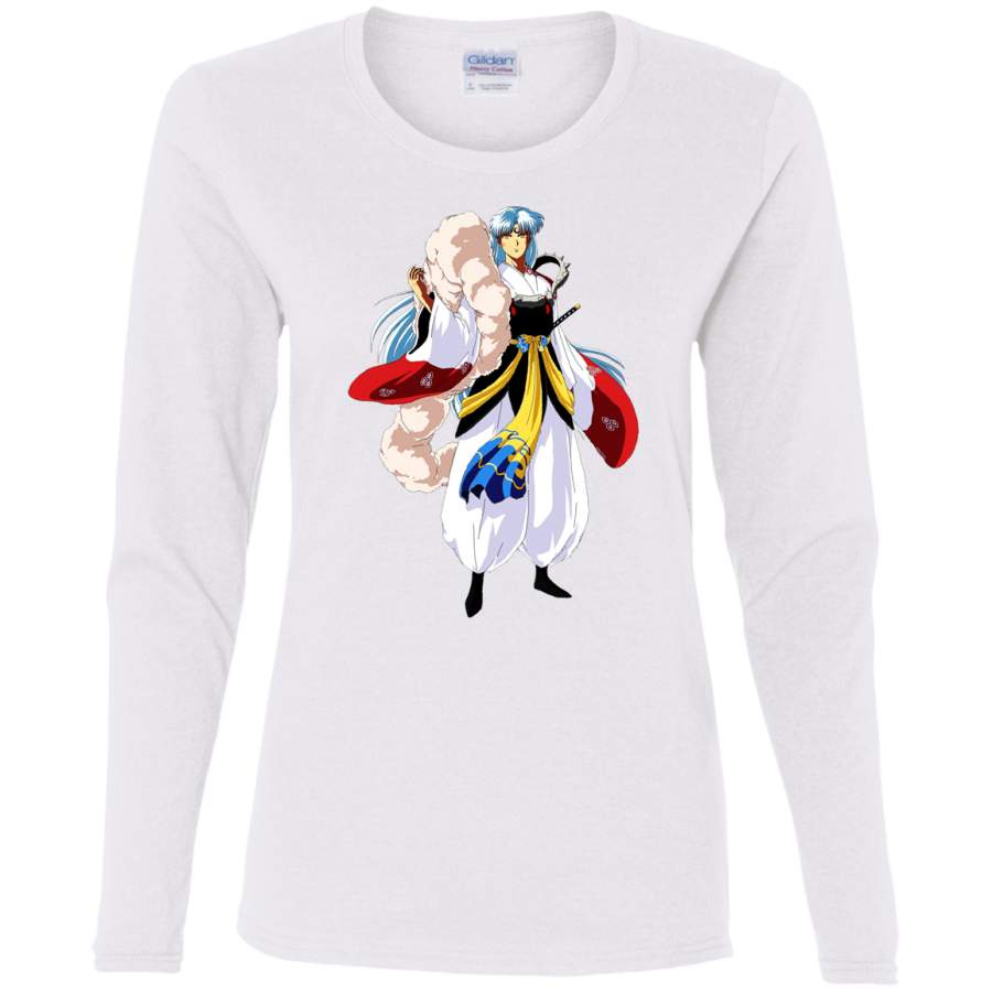 Sesshomaru Inuyasha Ladies LS T-Shirt