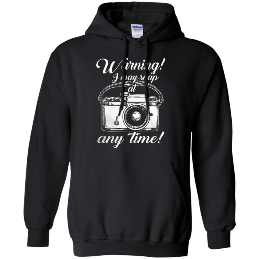 AGR Warning I May Snap At Any Time Photographer Hoodie