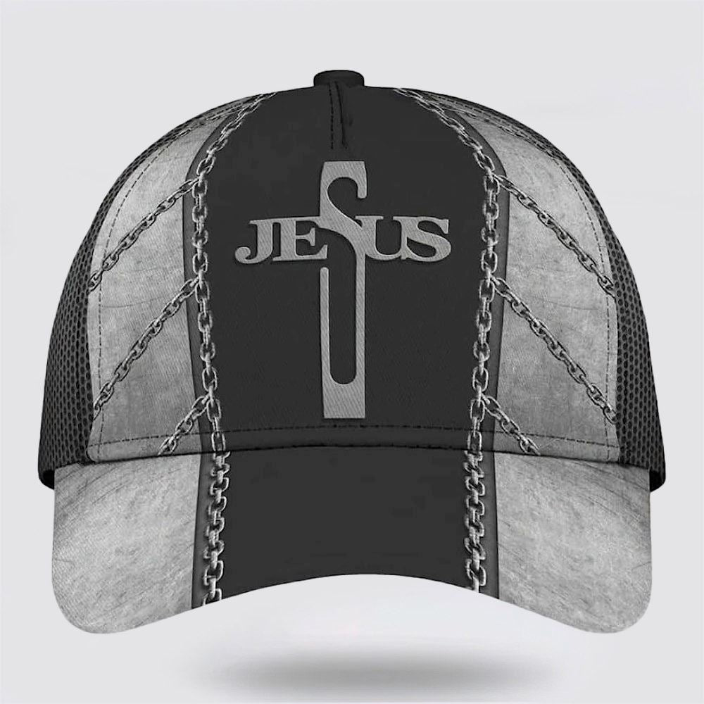 Jesus With Cross Classic All Over Print Baseball Cap, God Cap, Gift Ideas For Male