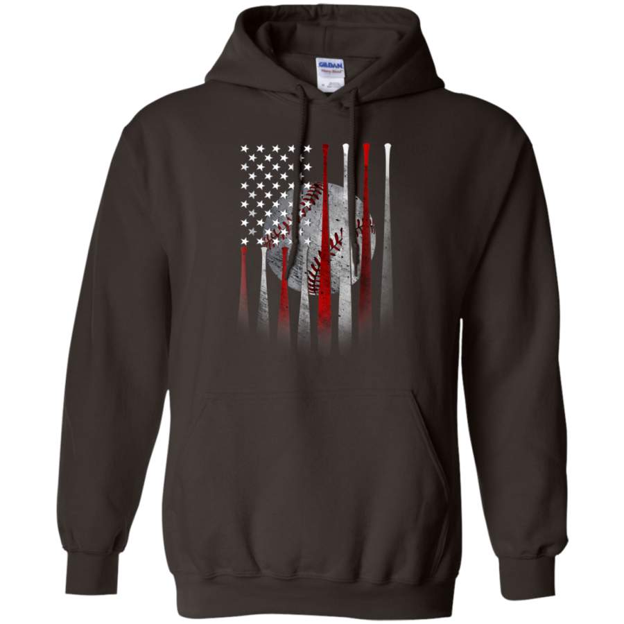 AGR American Flag Vintage Baseball Flag T-Shirt, Softball Tee