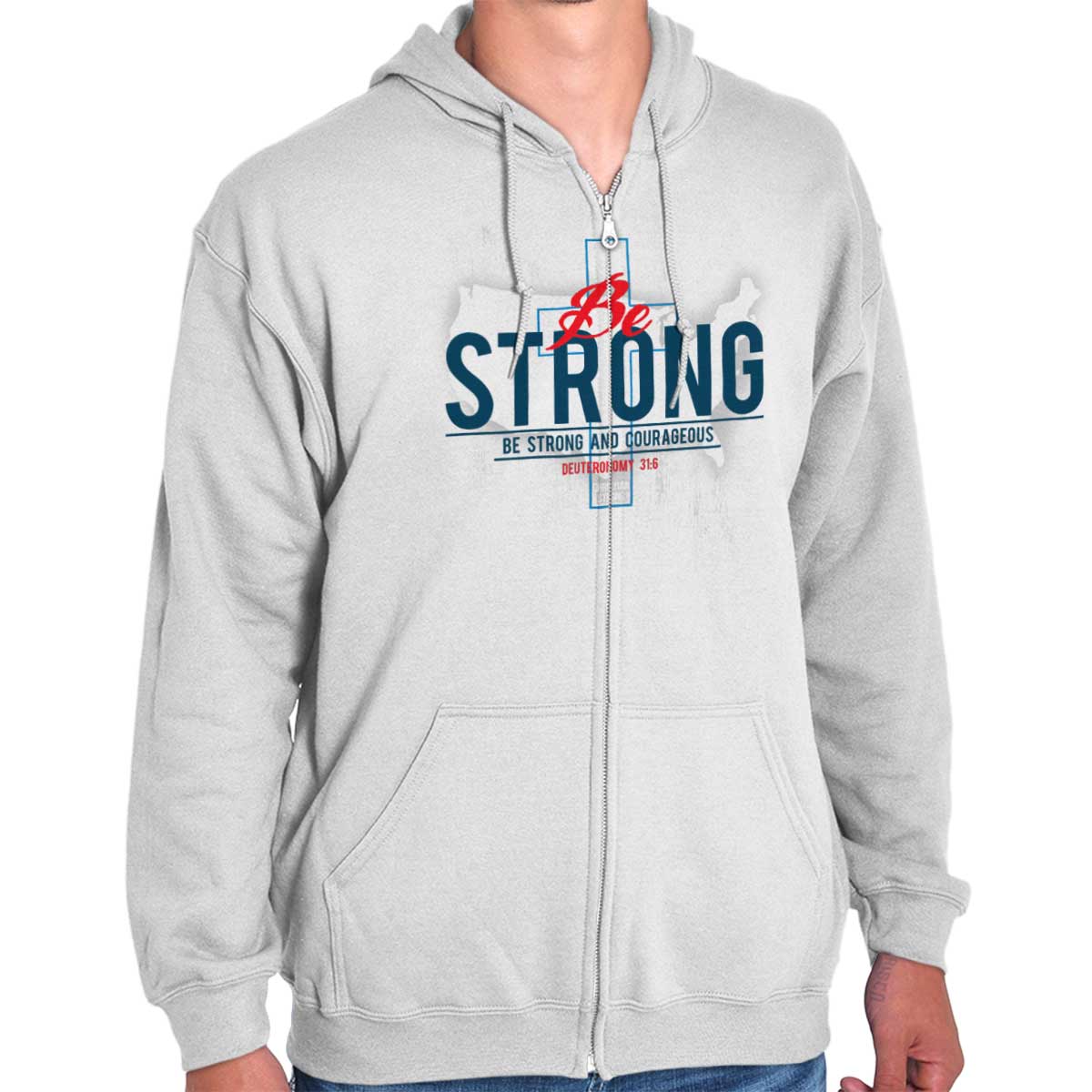 Be Strong America Zip Hoodie