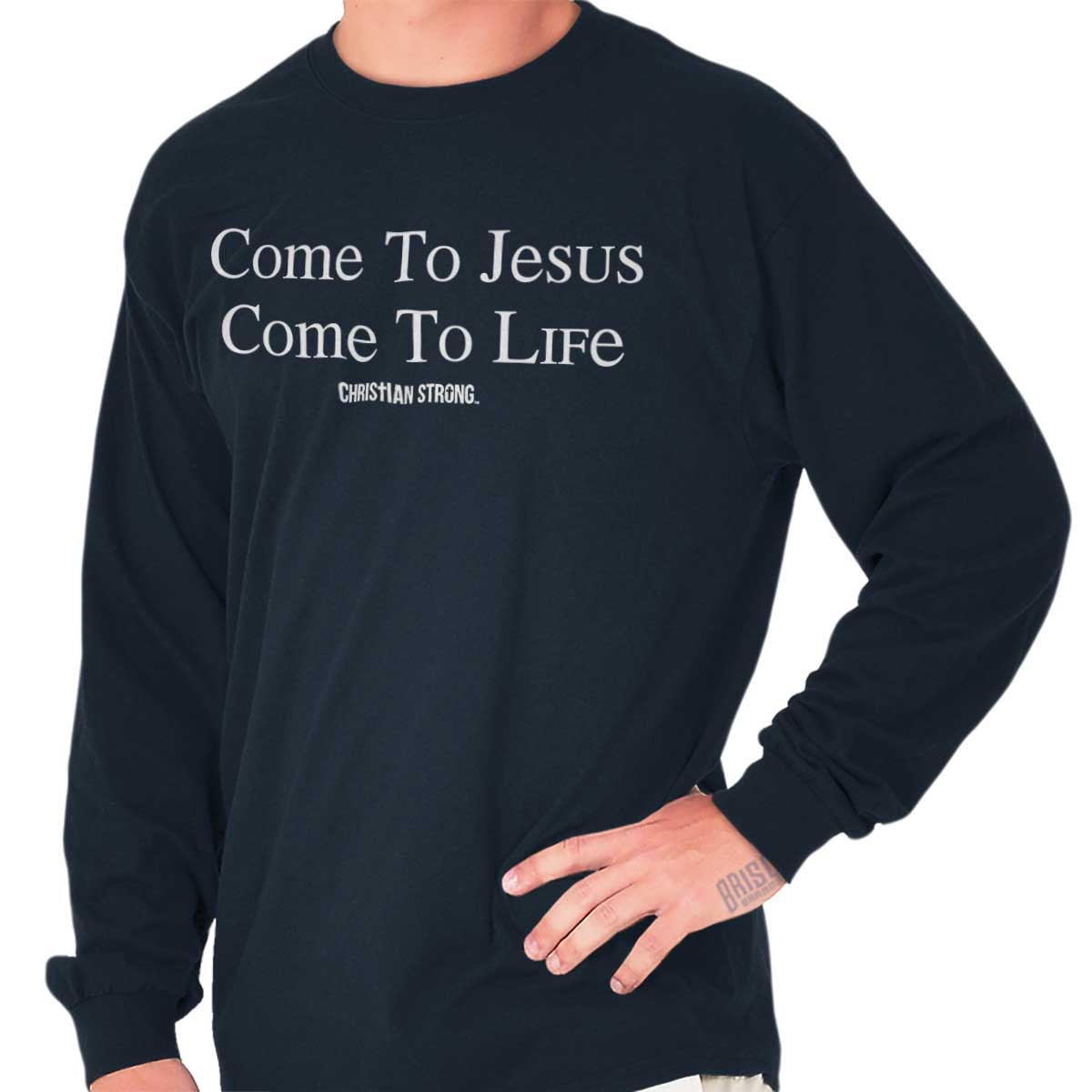 Come To Jesus Christian T Shirt Jesus Cross Novelty Gift Idea Long Sleeve T