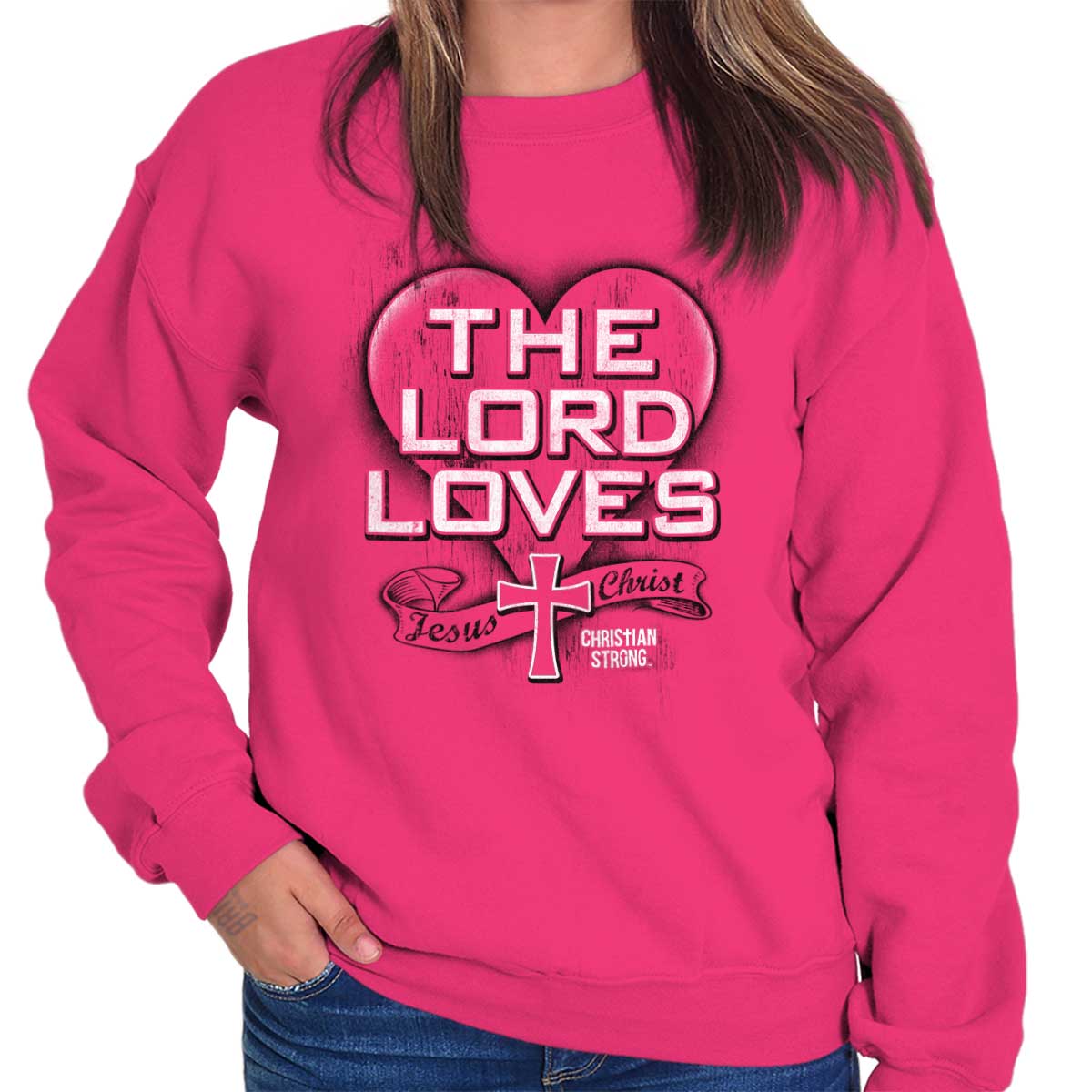 The Lord Saves Crewneck Sweatshirt