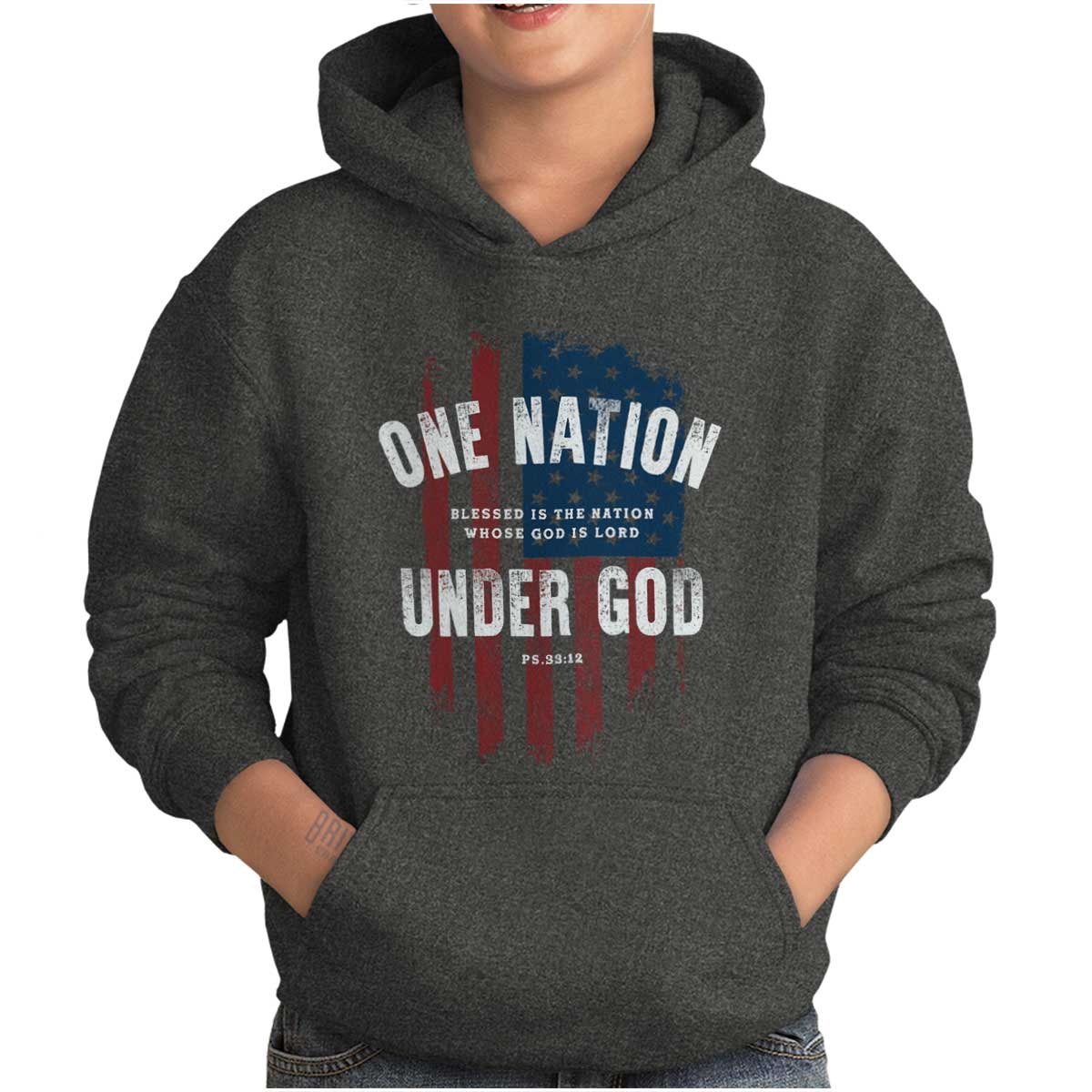 One Nation Under God Youth Hoodie