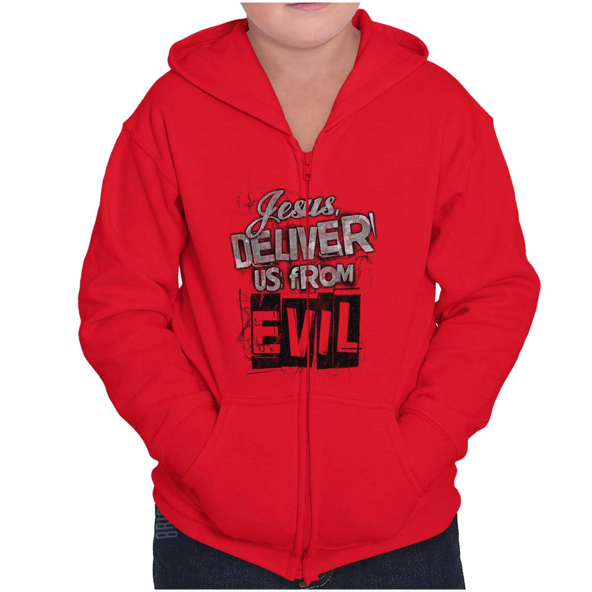 Deliver Us From Evil Youth Zip Hoodie