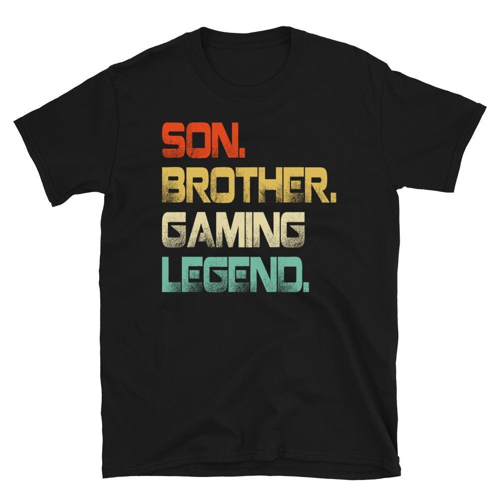 Son Brother Gaming Legend, Gaming Son, Gaming Shirt, Gaming Legend, Gamer Shirt, Vintage Gaming Shirt, Brother Shirt, Video Game Shirt