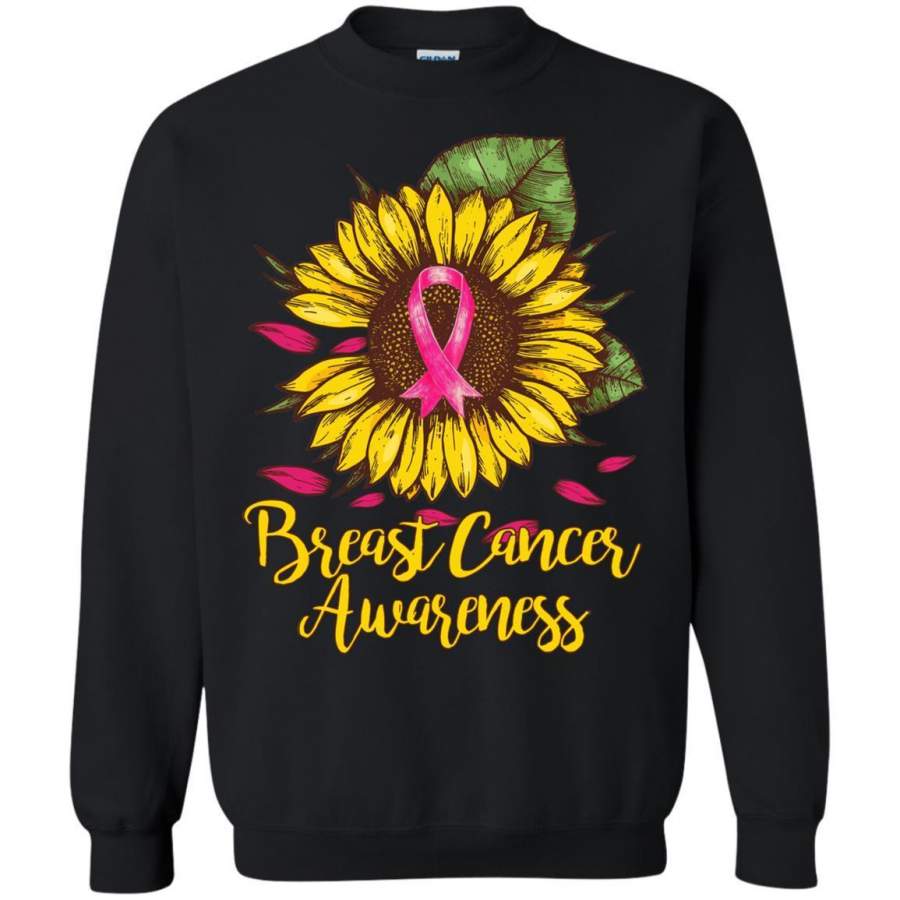 AGR Breast Cancer Awareness Sunflower Sweatshirt Gildan G185