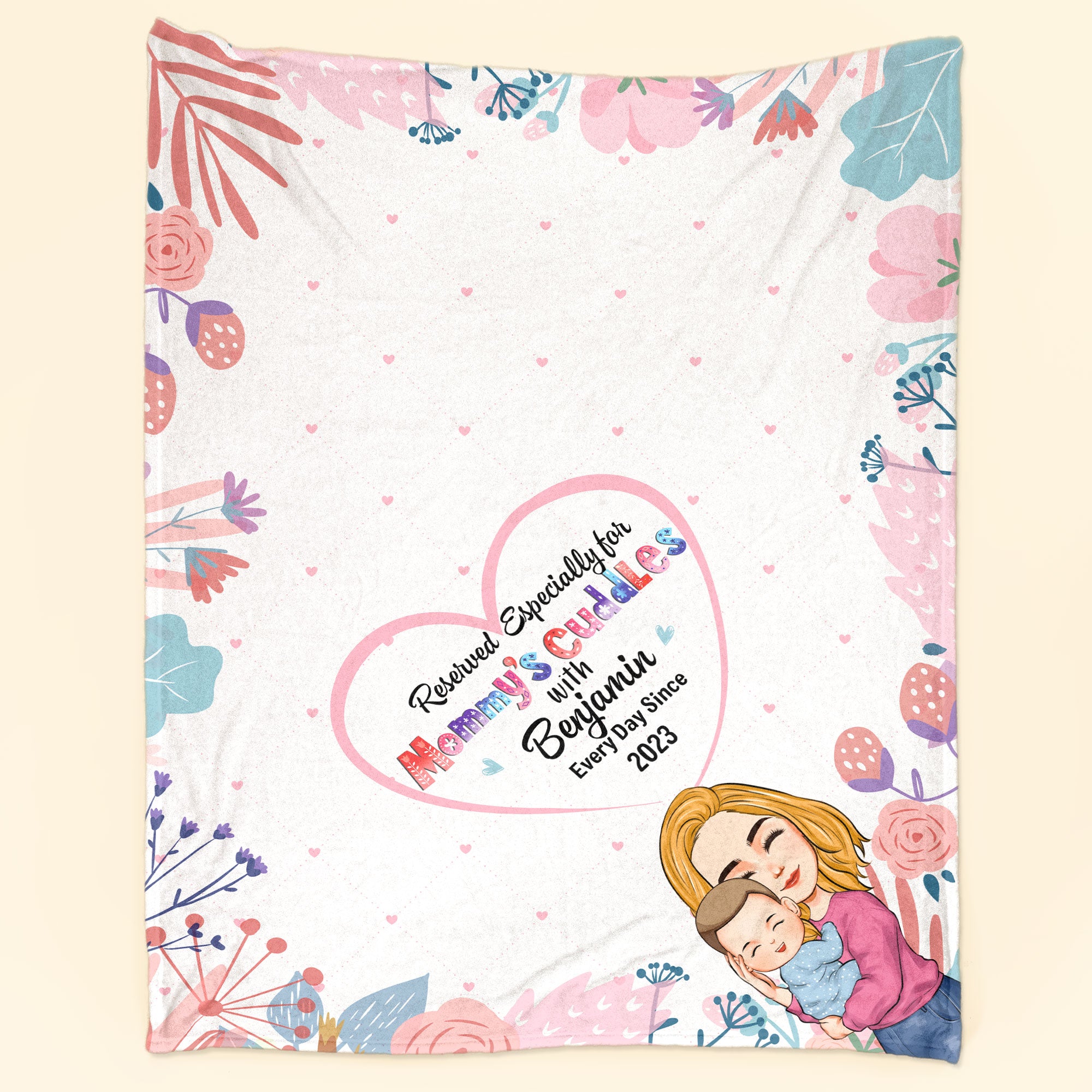 Reserved Especially For Mummy’S Cuddles – Personalized Blanket