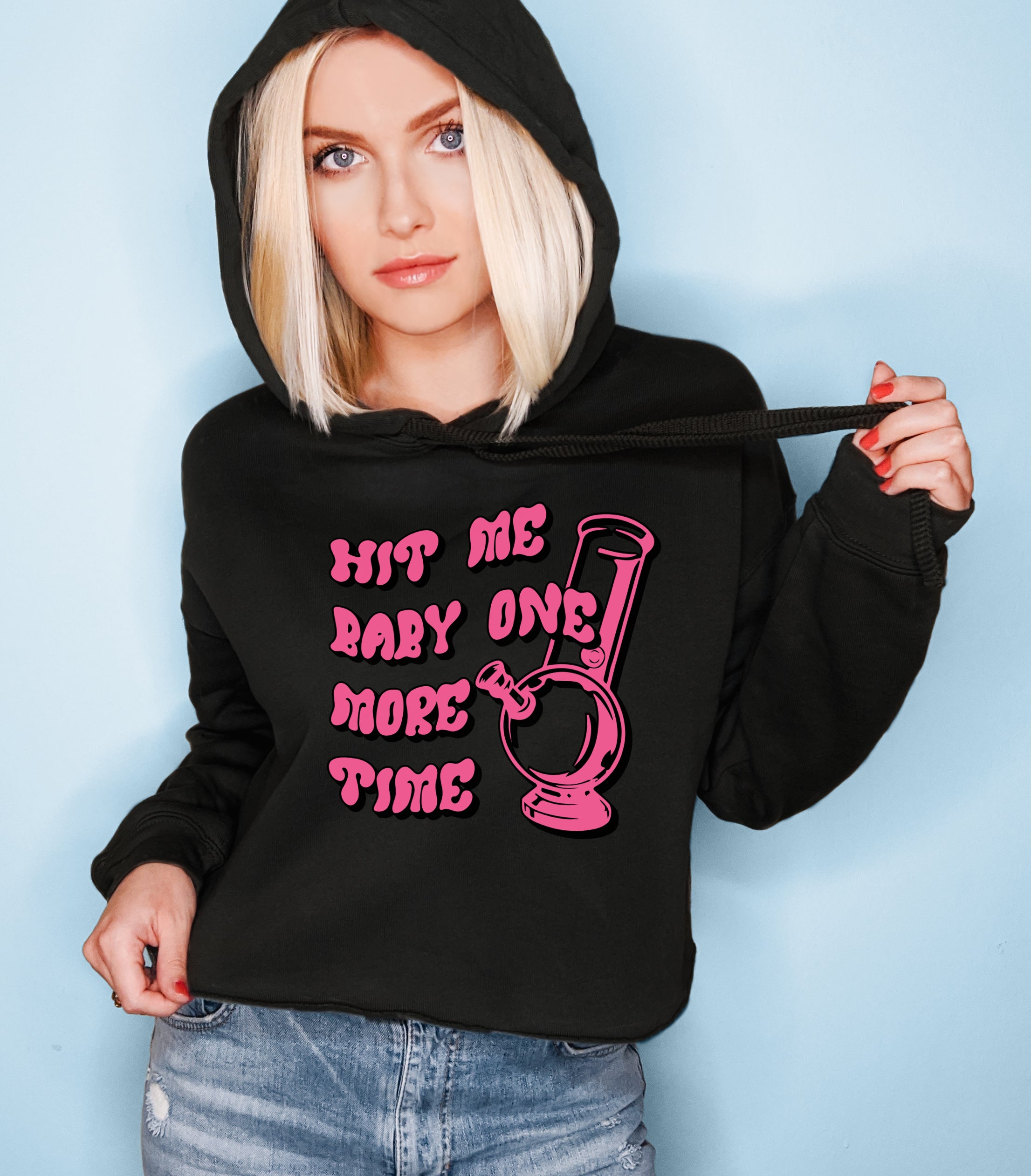 Hit Me Baby One More Time Crop Hoodie