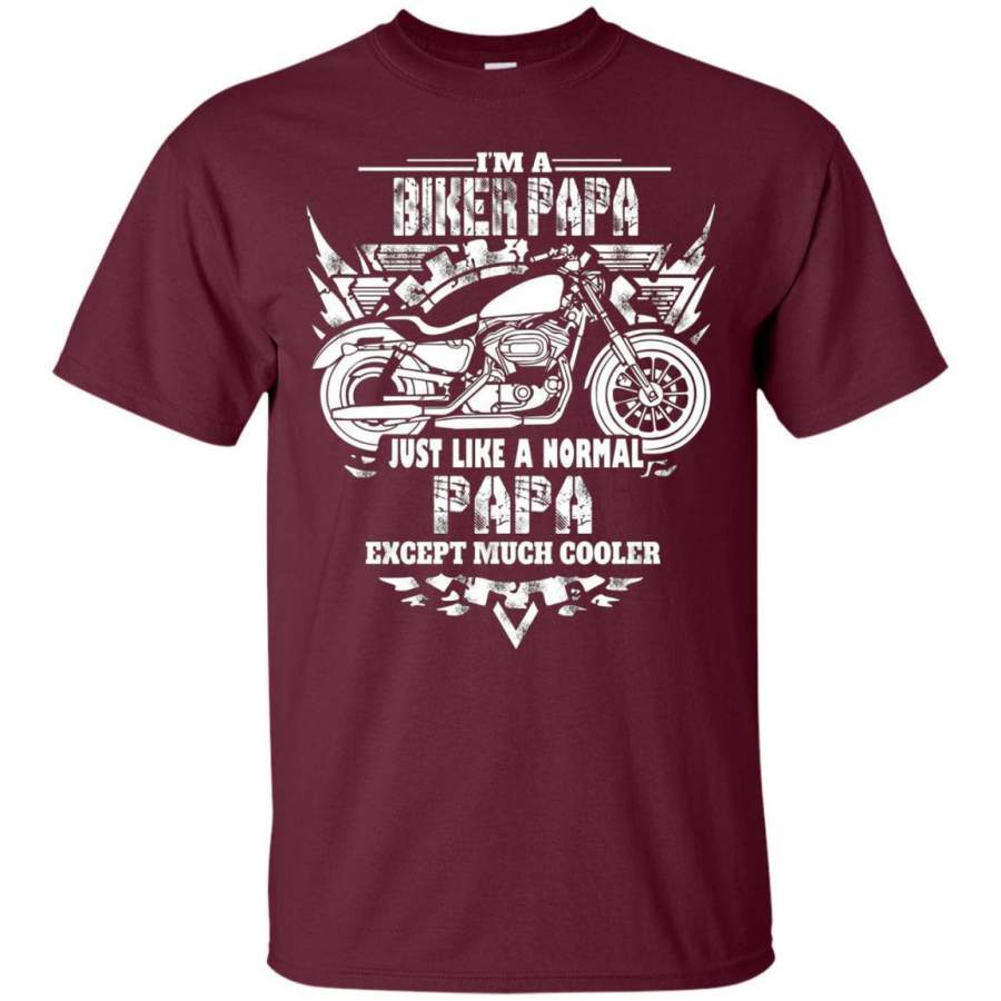 AGR Im A Biker Papa Shirt  Motorcycle Rider Tshirt   T-shirt