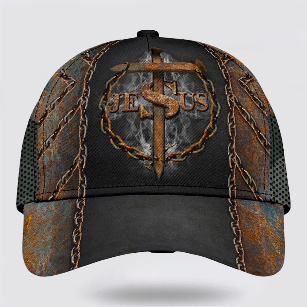 Jesus Cross Nails All Over Print Baseball Cap, God Cap, Gift Ideas For Male