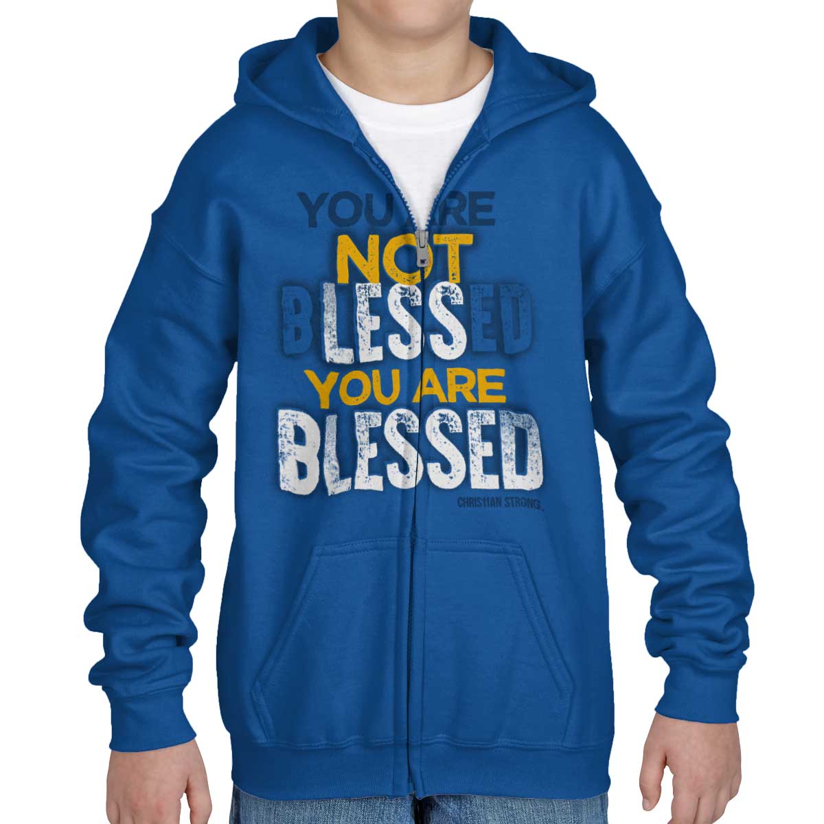 Not Less Blessed Youth Zip Hoodie