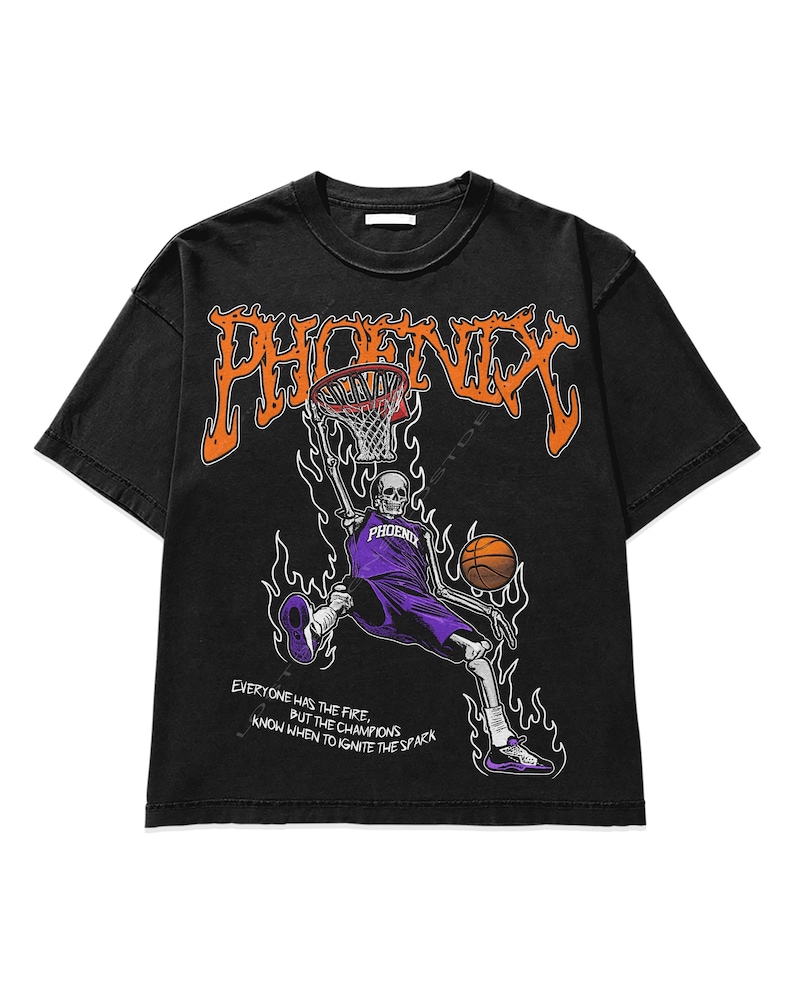 Phoenix Basketball T Shirt | Phoenix Graphic Bootleg T-Shirt | Vintage Phoenix T Shirt