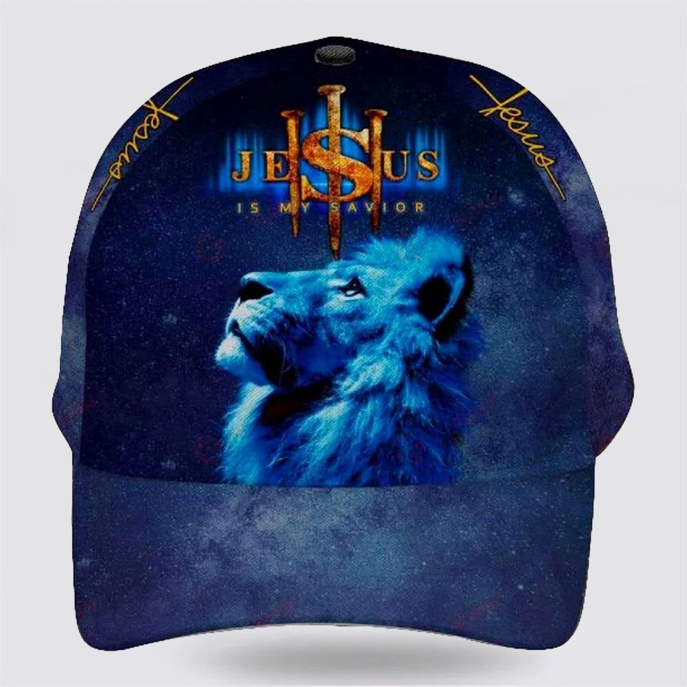 King Of Lion Jesus Is My Savior Classic All Over Print Baseball Cap, God Cap, Gift Ideas For Male