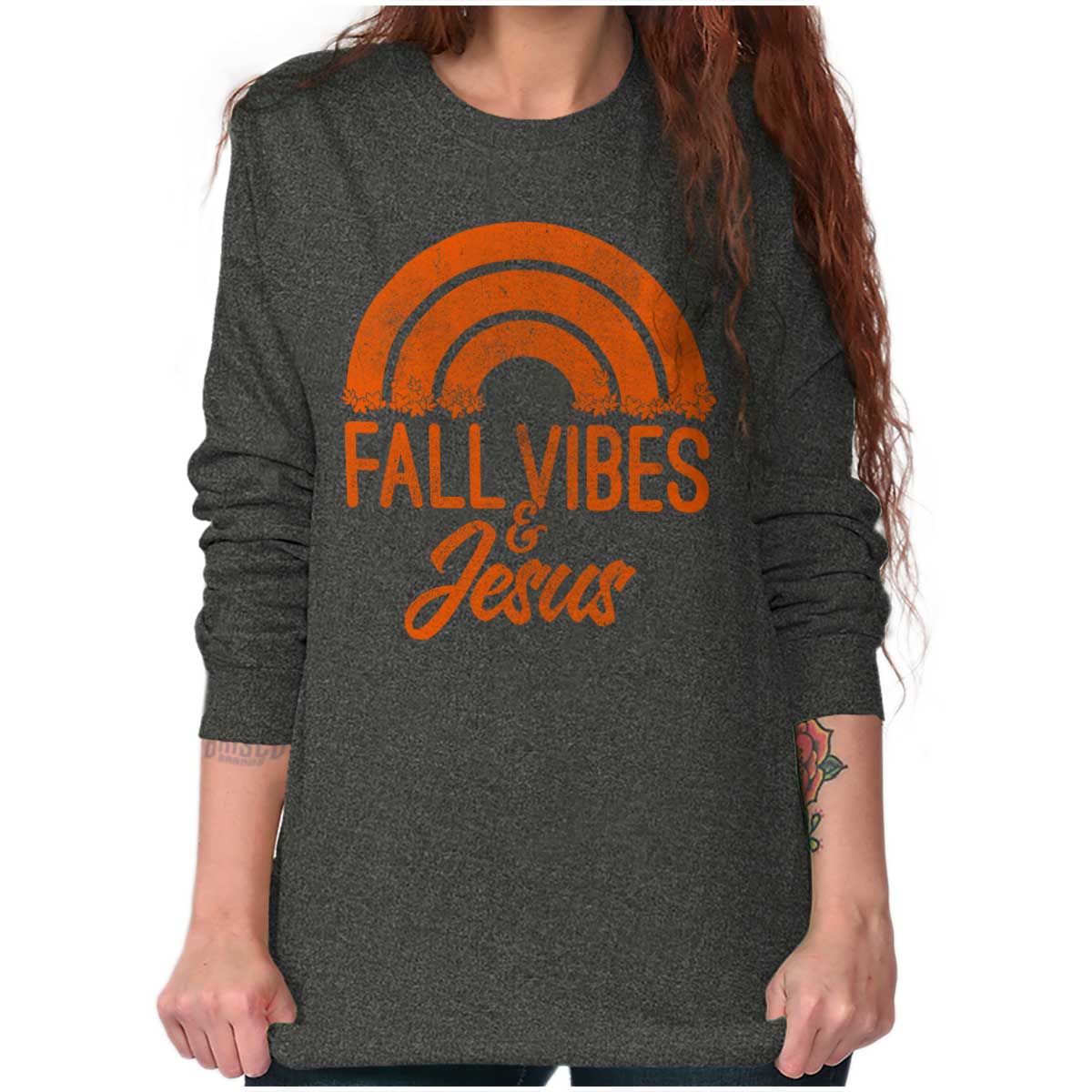 Fall Vibes & Jesus Long Sleeve T Shirt