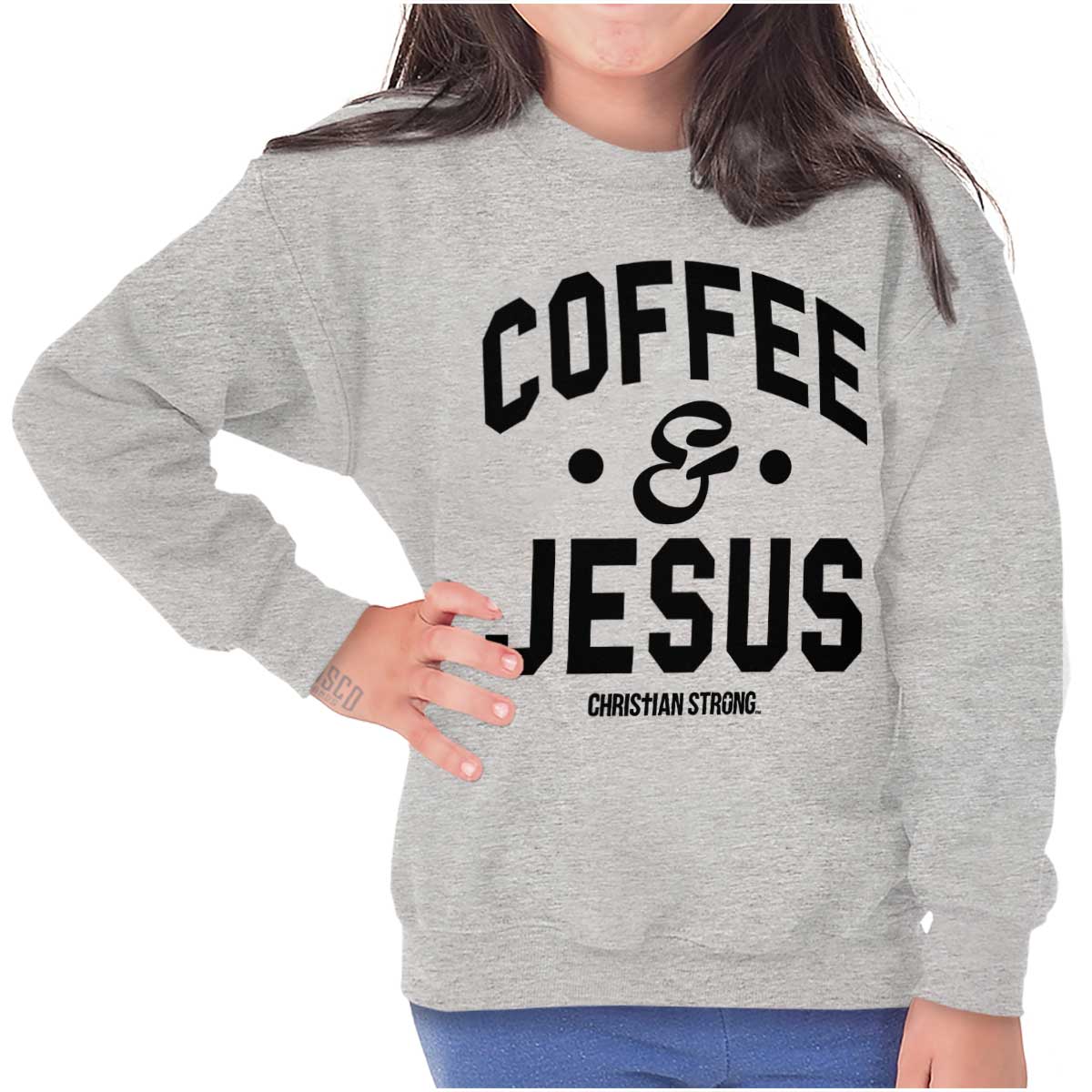 Coffee And Jesus Youth Sweatshirt