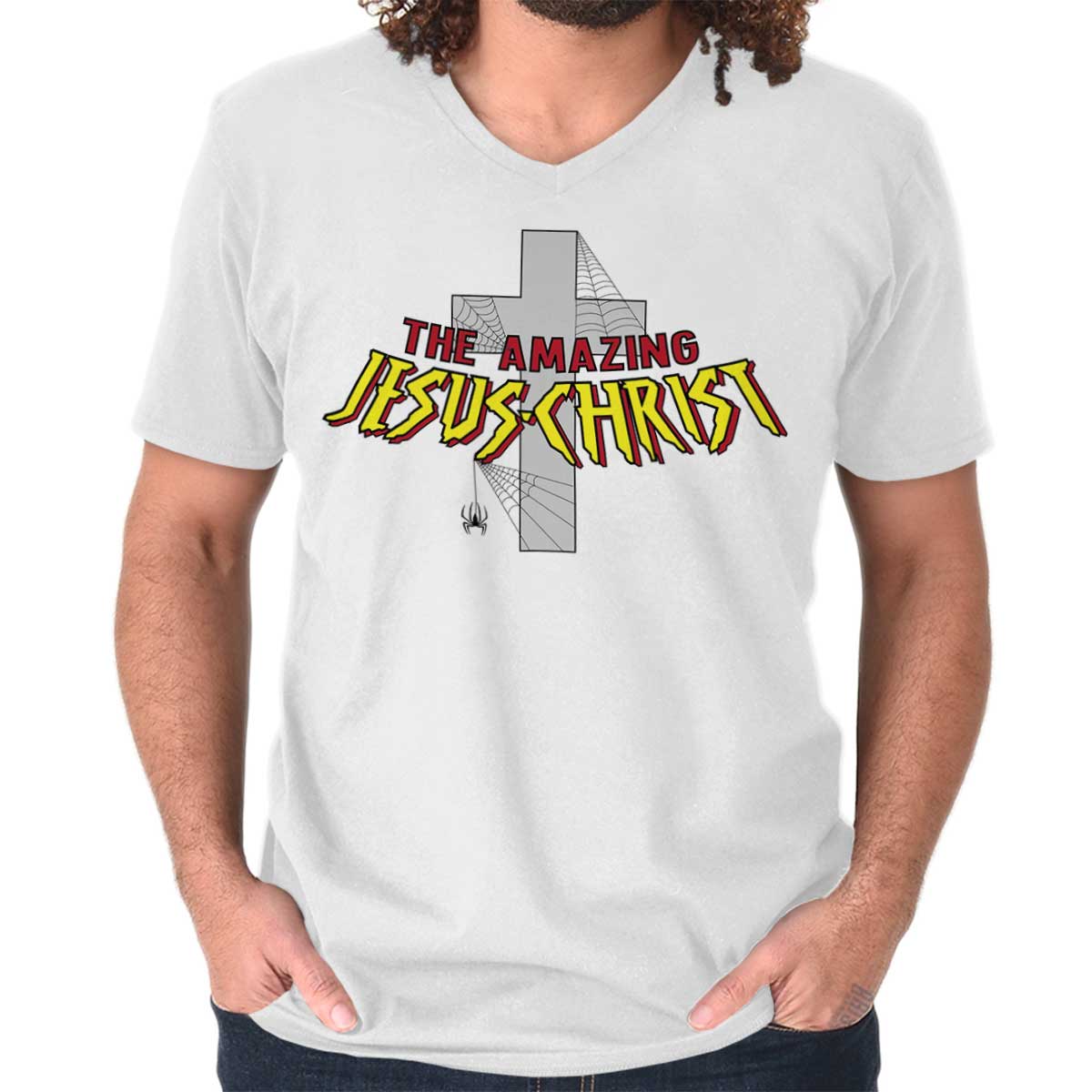 Amazing Jesus Christ V-Neck T Shirt