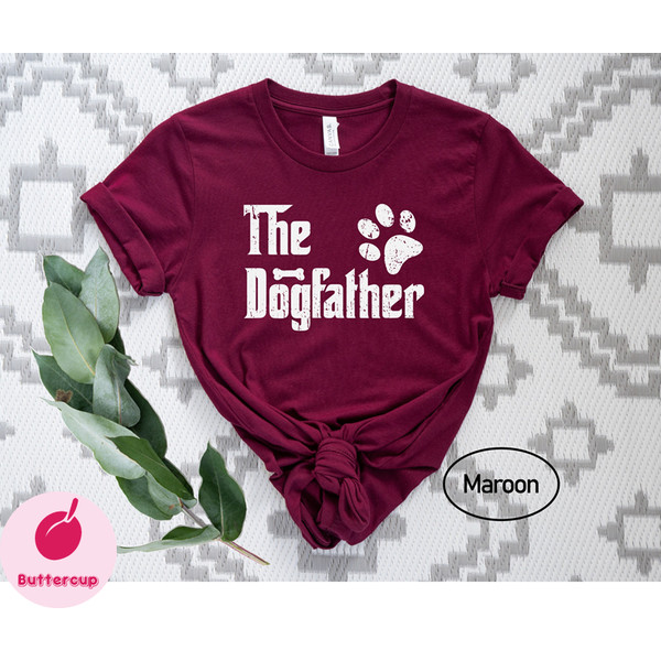 The Dogfather TShirt, Dog Dad Tshirt, Dog Father Tee, Fathers Day Shirt, Daddy Shirt, Dog Owner Men Shirt, Best Gift