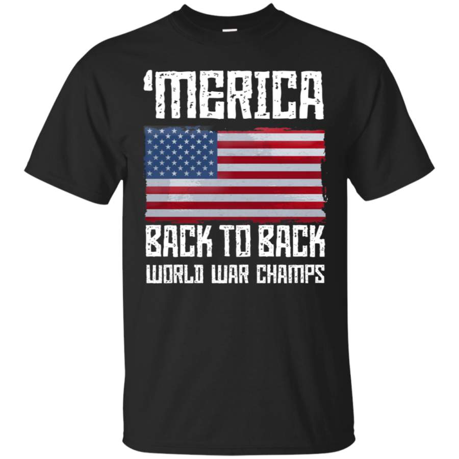 Lobo Performance Gear ‘Merica Back to Back World War Champs black T-Shirt