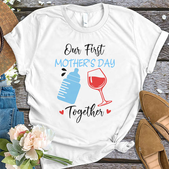 Mother’s Day Shirts – Our First Mother’s Day Shirt, Mother’s Day Shirt, Mothers Day Shirt Gift – Personalized Shirt