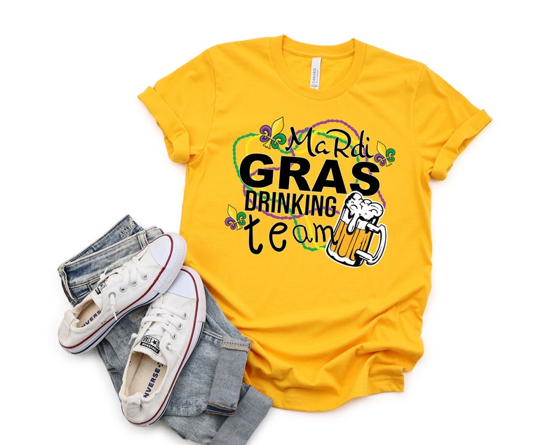 Mardi Gras Drinking Beer Team Shirts,Mardi Gras Shirts, Fat Tuesday,Funny Beer Shirt