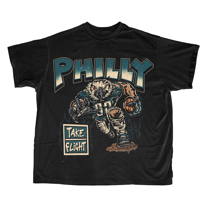 Philadelphia Football T Shirt | Vintage Philadelphia Graphic T-Shirt