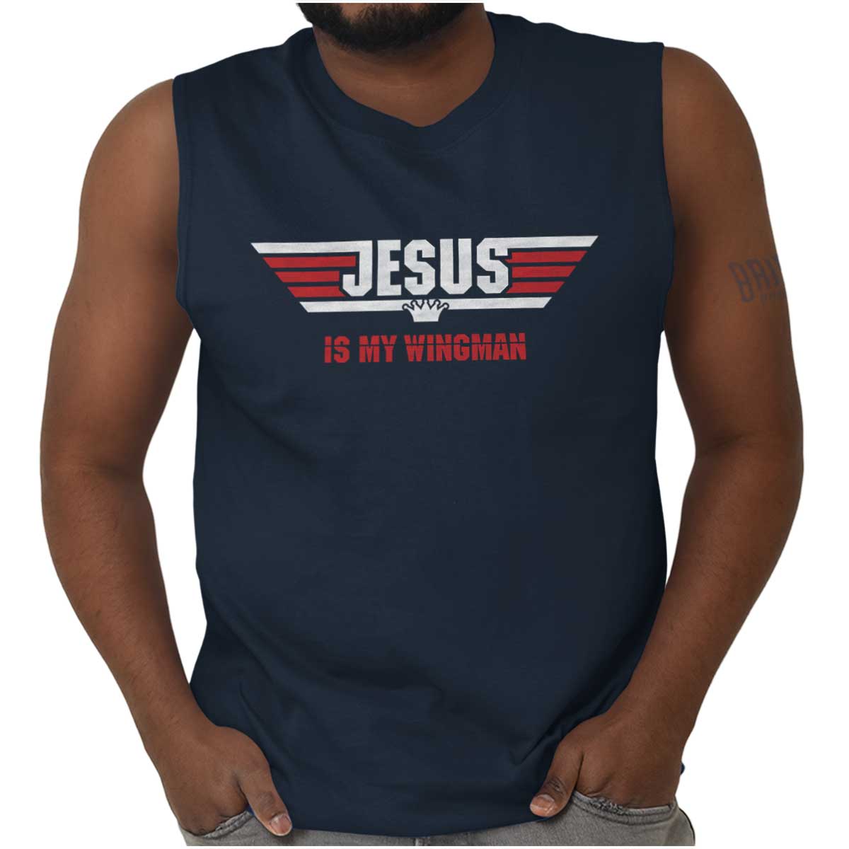 Jesus Is My Wingman Sleeveless T Shirt