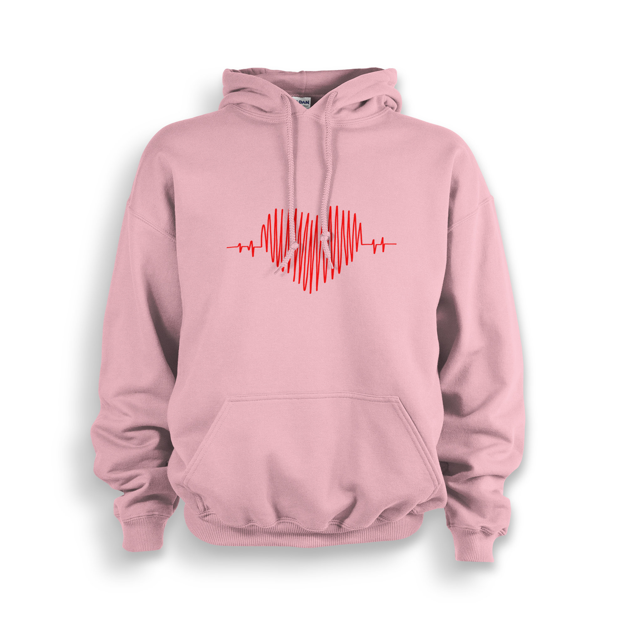 Heart Wave My Valentine Adult Hoodie | Made To Order With Love