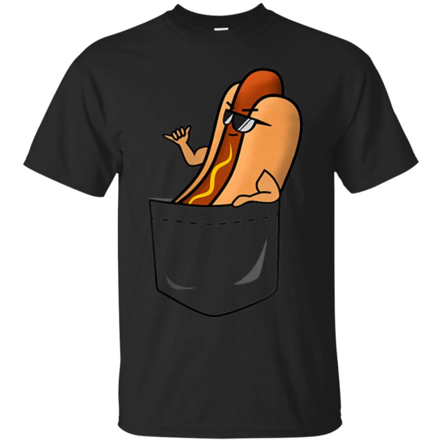 AGR Awesome Funny Shaka Hang Loose Hotdog in a Pocket T-Shirt