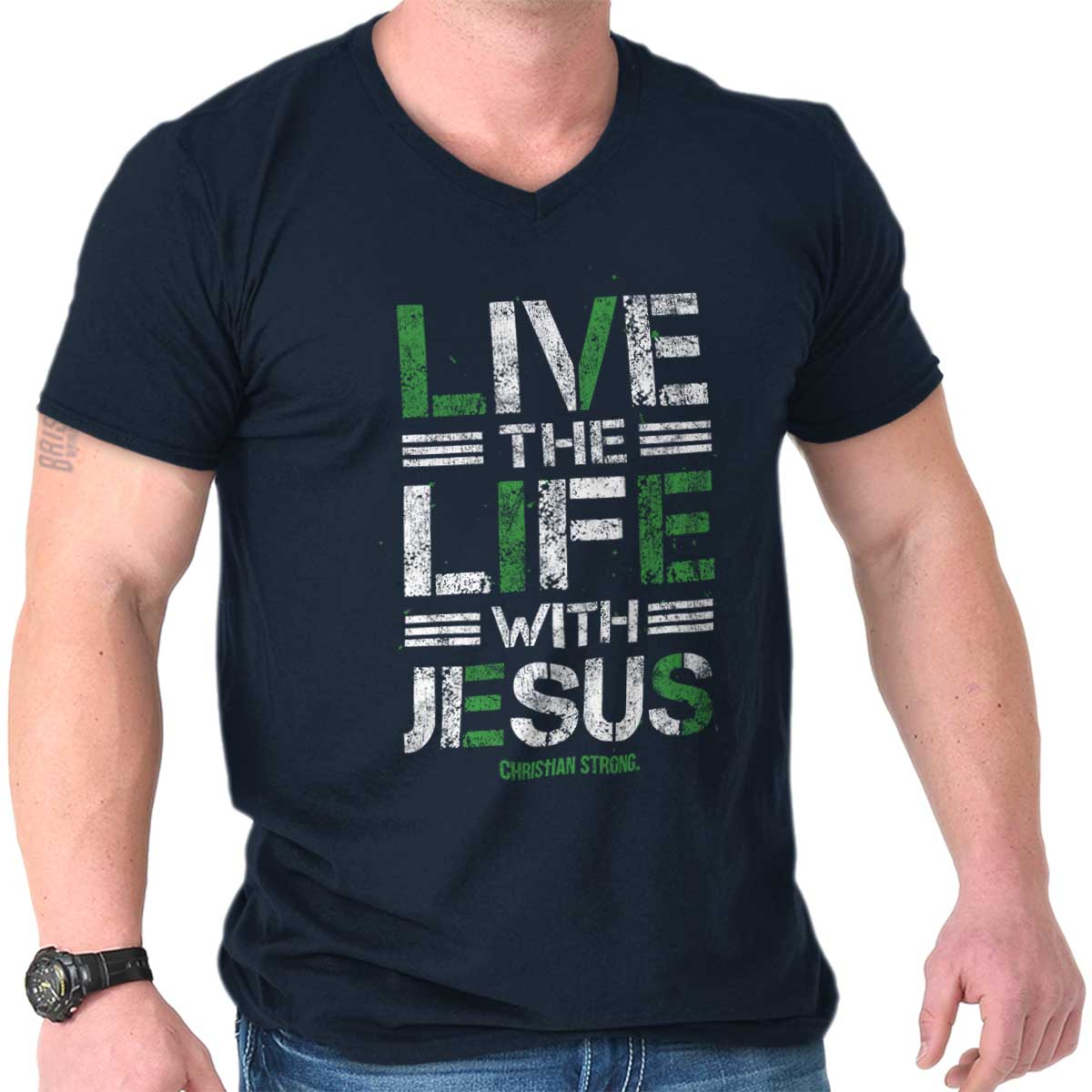 Live The Life V-Neck T Shirt