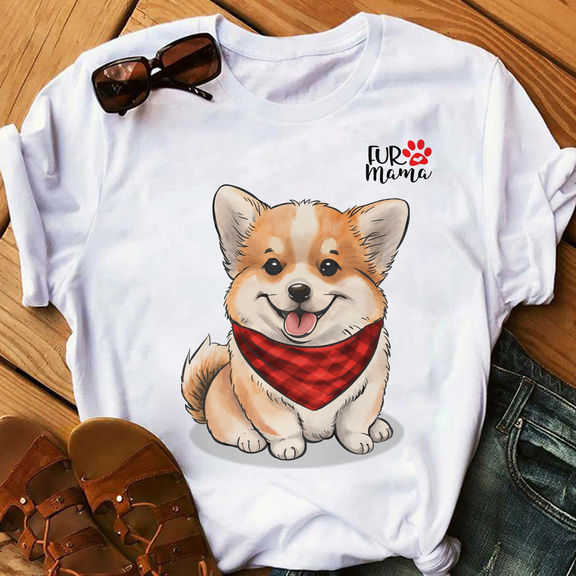 Special Gift For Dog Lovers – Fur Mama – Puppy Version – Personalized Shirt