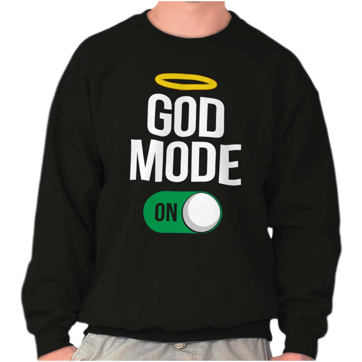 God Mode On Crewneck Sweatshirt