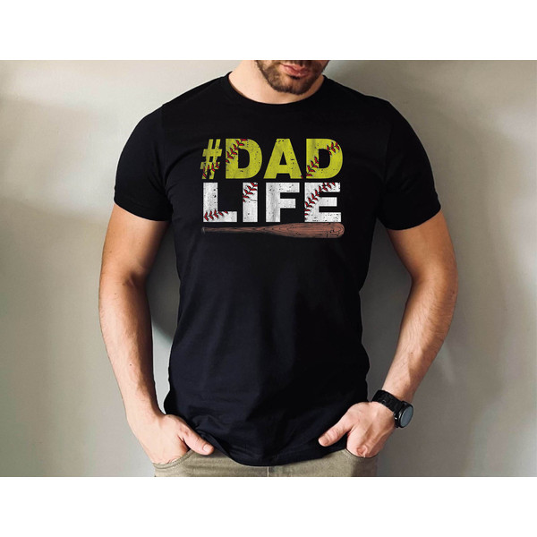 Mens Funny Dad Life Softball Baseball Tshirt, Dad Life Baseball Shirt, Baseball Lover Dad Tshirt, Fathers Day Softball Shirt