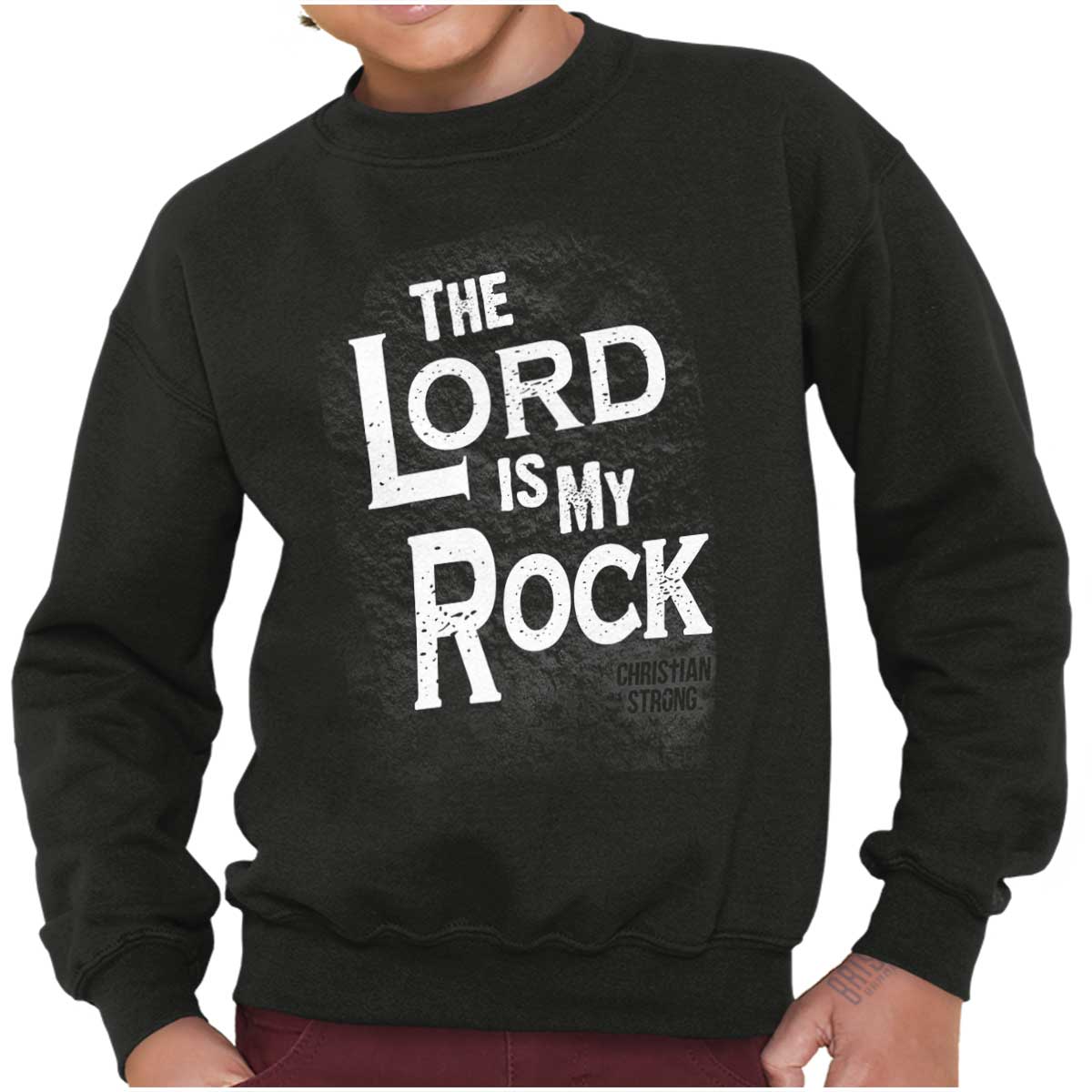 Lord Is My Rock Youth Sweatshirt